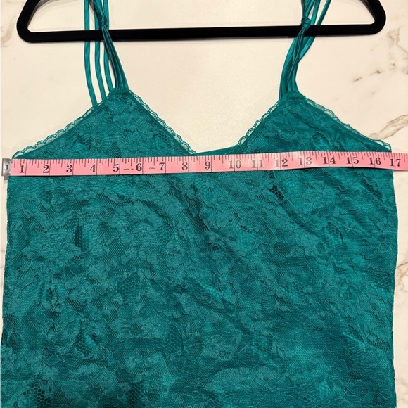 Vintage Victoria's Secret Gold Label Teal Lace Camisole - Picture 4 of 7